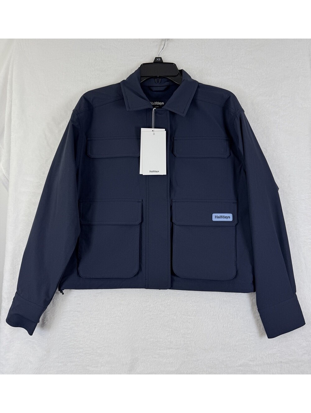 Halfdays Nan Field Jacket XS Womens Navy Blue Utility New NWT $145